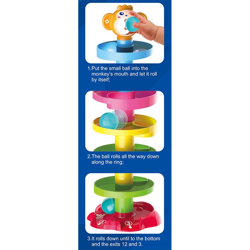 Torre Tobogán lanza pelotas para bebés juguete didáctico Juguete para Bebé